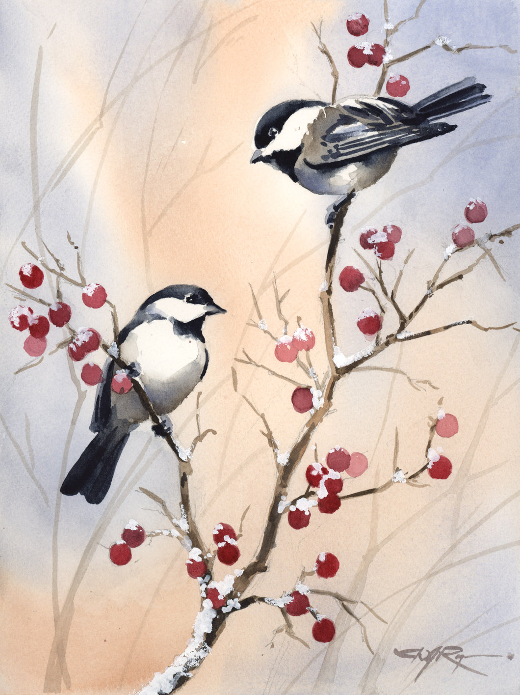 Winter Chickadees